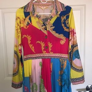 Versacee Look Alike Design Maxi Dress